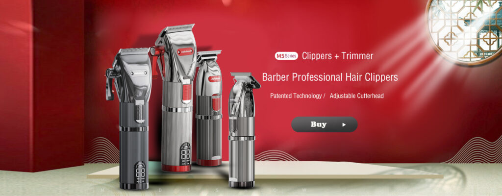 Hair Clipper and Trimmer Set for Barbers