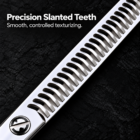 CHITIAN Z-04 close-up of precision wave-shaped slanted thinning teeth