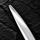 CHITIAN Z-07 68S 6.8-inch professional cutting scissors — Tip and bevel detail on black stone